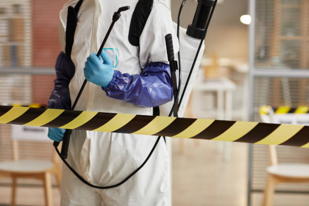 Professional Biohazard technician working in Northwood, IA
